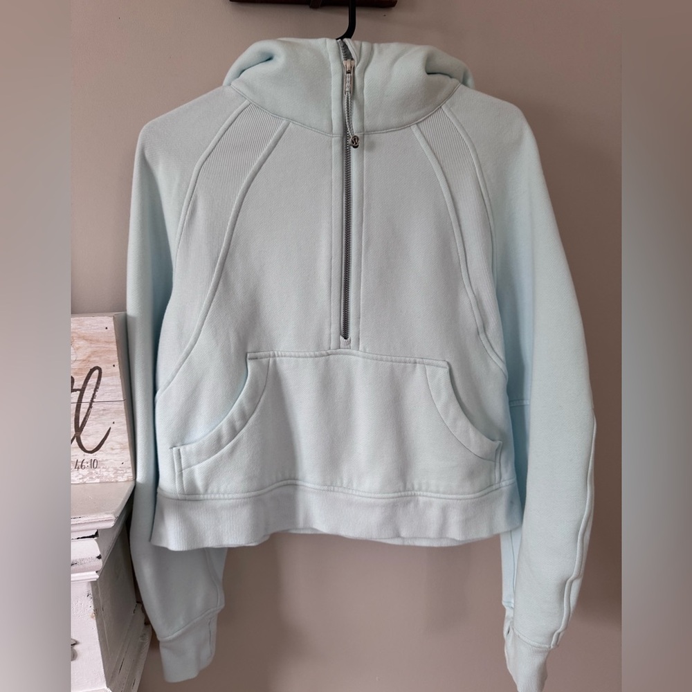 lululemon Scuba Oversized Half Zip – Sheer Blue (XS/S)